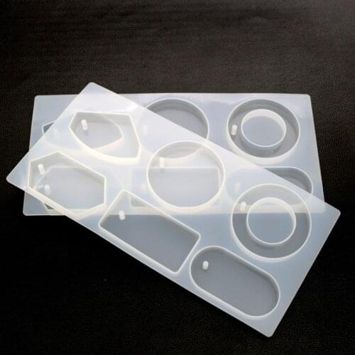 69HB Necklace Pendant Resin Mould Transparent Silicone Mold Decorative Craft DIY Jewelry Making Epoxy Molds
