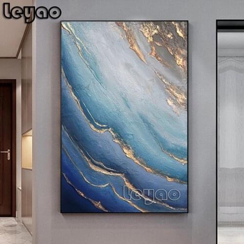 DIY Diamond Painting 5D Abstract Wave Painting Full Square/Round Diamond Art Embroidery Cross Stitch Home Decoration