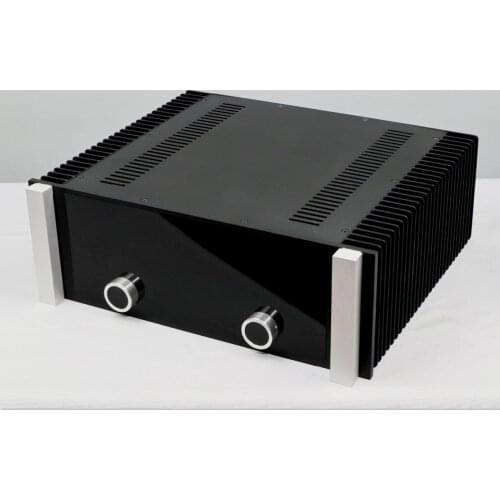 New On Sale Depth 400mm Amplifier Housing Aluminum Chassis Power Supply DIY Enclosure All Aluminum Power Amplifier Case