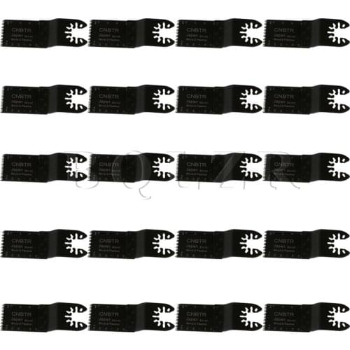 BQLZR 20PCS 32x40mm Quick Release Japan Tooth Shape Steel Oscillating Saw Blade