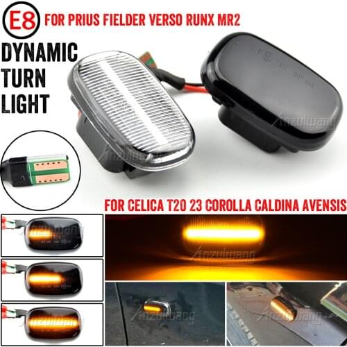 Dynamic Turn Signal Light Side Marker Lamp For Toyota Celica T20 23 Corolla Caldina Avensis Starlet Prius Fielder Verso Runx MR2