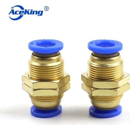 Gas pipe fast insert pneumatic fast connector acid and alkali corrosion resistance through plate baffle straight PM 4 6 8 10 12