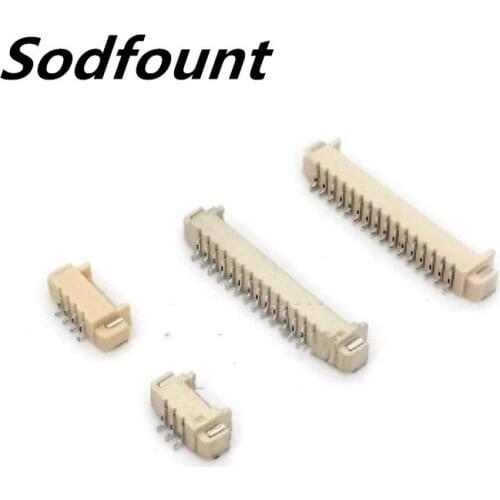 100pcs Horizontal patch socket 1.25 connector Horizontal patch 2P/3/4/5/6/7/8/9-15/16P connector