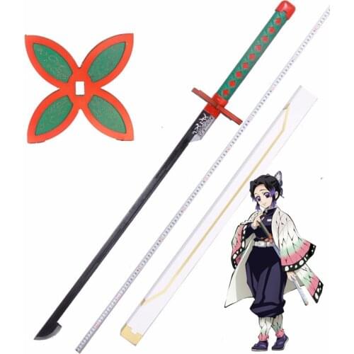 Hot Anime Demon Slayer Kochou Shinobu Sword Weapon Cosplay Samurai Ninja Katana Prop for Halloween Christmas Party