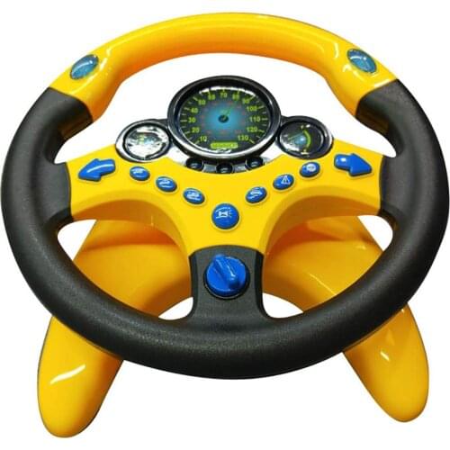 Simulation Steering Wheel with Light Baby Musical Developing Educational Toys Electronic Vocal Toys for Children Birthday Gifts