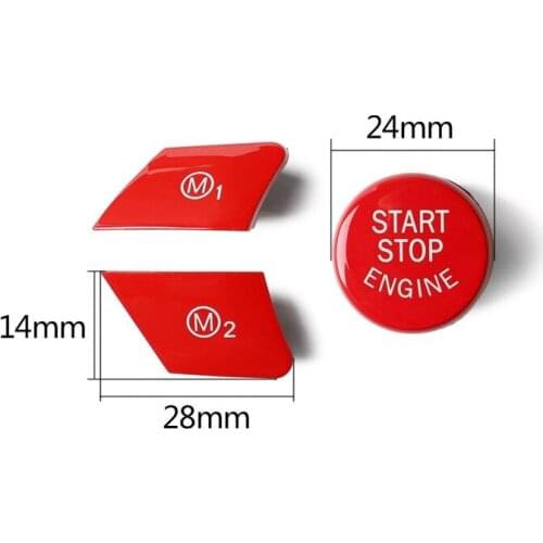 Engine Start Stop OFF Buttons Steering Wheel M1 M2 Button for BMW F15 F16 F80 F82 Switch