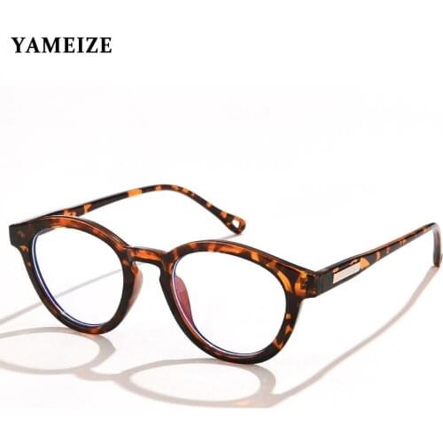 Anti Blue Light Glasses Round Oval Computer Glasses Eyewear Frame Men Blue Blocking Glasses Gaming Optical Anti Rays Eyeglasses