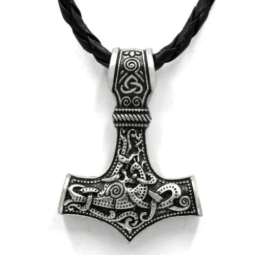 Huge Thor hammer Mjolnir Viking Amulet Hammer Scandinavian Pendant Norse Jewelry