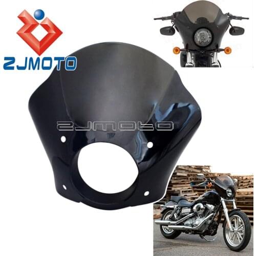 Plastic Smoke Windscreen Gauntlet Headlight Fairing W/ Mount Hardware Custom for Harley Sportster 1100 1200 Iron 883 XL883 N C R