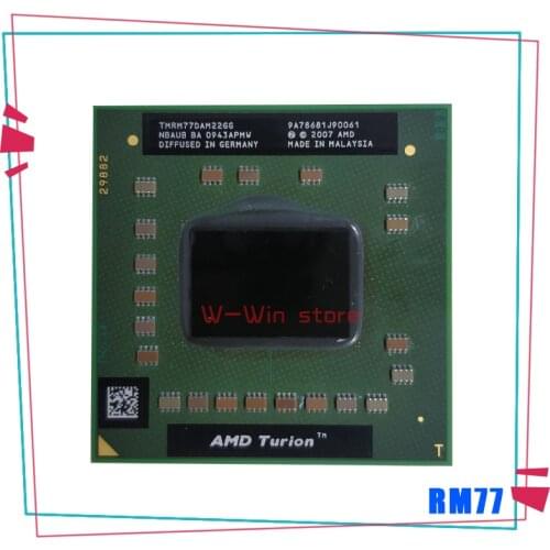 AMD Turion 64 X2 Mobile technology RM-77 RM 77 RM77 2.3 GHz Dual-Core Dual-Thread CPU Processor TMRM77DAM22GG Socket S1