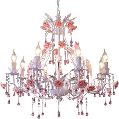 Lamp Wedding Decoration Lights Flower Crystal Lamp Chandeliers Lighting Modern led Chandeliers Living Room Lamp LED Plant Light