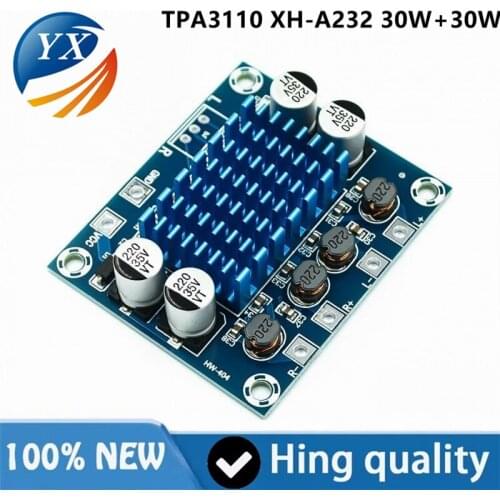 TPA3110 XH-A232 30W+30W 2.0 Channel Digital Stereo Audio Power Amplifier Board DC 8-26V 3A C6-001