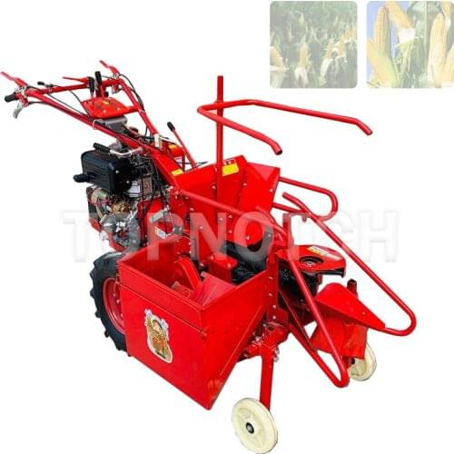Walking Tractor Corn Harvester Small Household All-in-one Corn Stalk Crusher