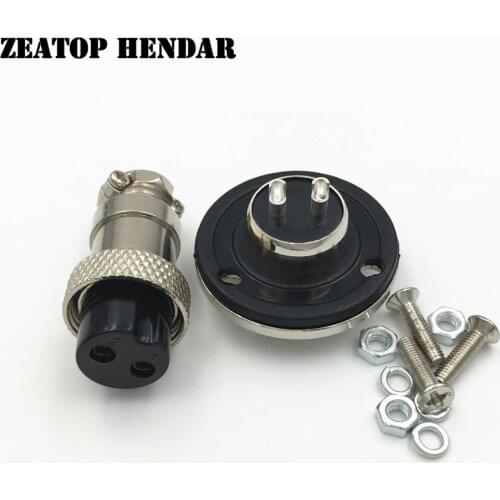 50Set GX16 with 3Hole Flange 2 3 4 5 6 7 8 9 Pin Aviation Connector 16mm Male Female Wire Circular Panel Socket Plug