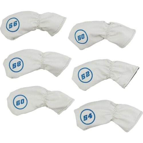Bulk 6 Professional Golf Iron Head Sleeves & Number Embroidered Easy to Use