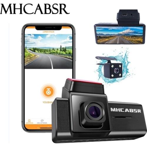 Dash Cam Dual Lens 1080p Car Camera DVR 3.16" IPS Screen Car Video Recorder Wifi Connect with phone APP Dash Camera For Cars