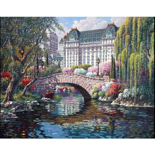 Free shipping! Home Decor Art Wall Pejman Springtime in NY Oil Painting Picture Printed On Canvas Decorate Gifts