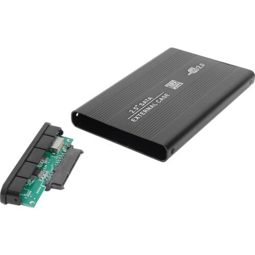 480Mbps Aluminum Alloy 2.5inch HDD Case USB 2.0 to SATA External Hard Drive Enclosure For 2.5" HDD SSD Mobile Hard Disk Case Box