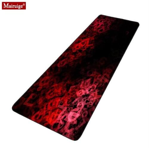 Letter Black and Red Mouse Pad XXL Gamer Desk Mat PC Large Keyboard Pad Gaming MousePad 90x40cm/80x30cm for Laptop Table Pads