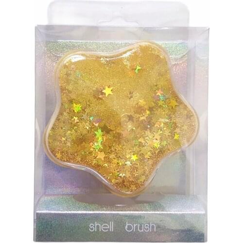 Kids Comb Plastic Anti-Static Flowing Sequins Spangle With Gift Box Travel Portable Brush Baby Girls Dressing Hair Accessories