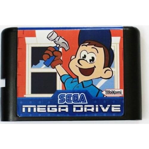 Fix It Felix Jr 16 bit MD Game Card For Sega Mega Drive For SEGA Genesis