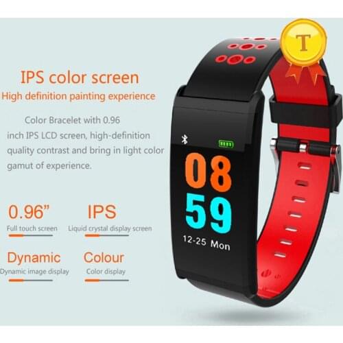 2018 best selling big color screen smart band support heart rate blood pressure monitor music camera control for ios android