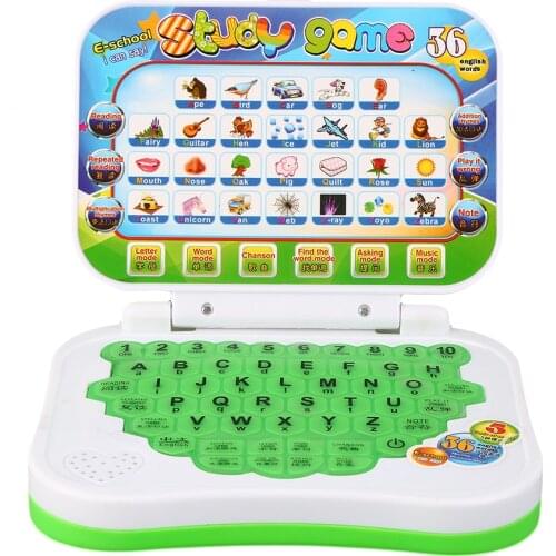 1Pcs Multifunctional Security Plastic Early Interactive Mini Pronunciation Learning Educational Computer Machine Toys for Baby