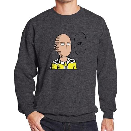 2019 sweatshirt men hoodies spring winter One Punch Man Hero Saitama Oppai anime cartoon mens sportswear harajuku hoody hip hop