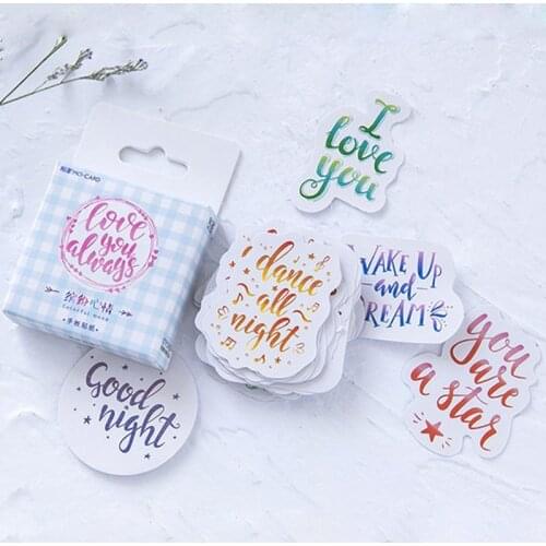 46 pcs/pack Colorful Mood Decorative Stickers Adhesive Stickers Scrapbooking DIY Decoration Diary Stickers Label Supplies Gift