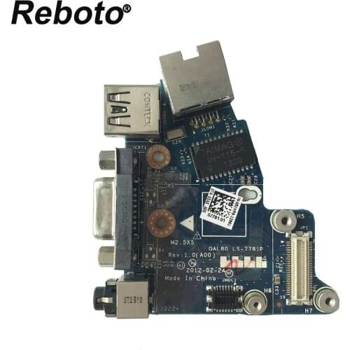 Original For Dell Latitude E6430 Audio Jack VGA USB Port Ethernet Lan Board LS-7781P 51WP9 051WP9 CN-051WP9 100% Tested