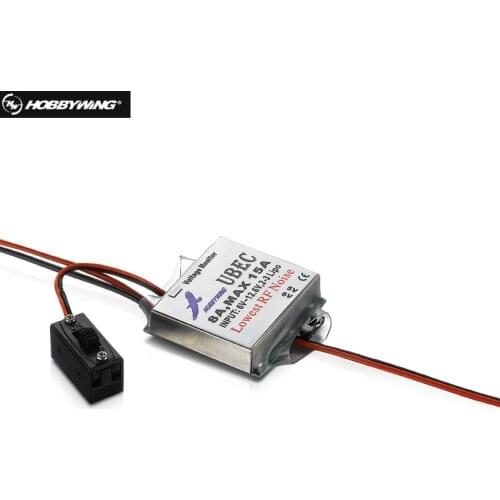Hobbywing 5V 6V Switchable RC 8A UBEC Max 15A Lowest RF Noise BEC Voltage Regulator Mdoule Drone Quadcop