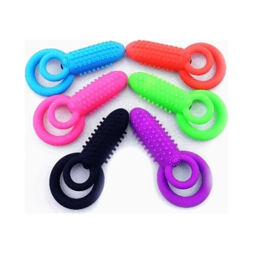 Food grade material clitoris massager toys sex adult for women masturbation ring cock