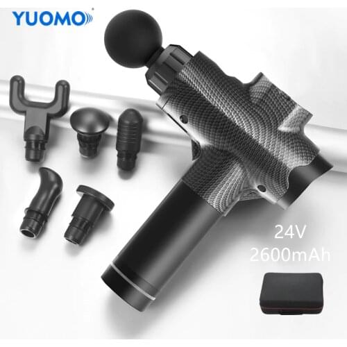 24V Muscle Massage Gun Fascia Gun Deep Tissue Neck Body Back Electric Massager Relaxation Pain Relief Exercise