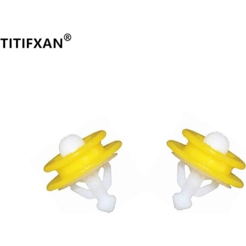 For Volvo V60/XC60/SC90/V40 Car Wheel Arch Trim Plank Fender Frame Eyebrow Clips Plastic Fasteners Yellow Rivet