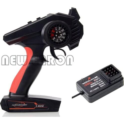 2.4G Remote Controller Digital Radio Receiver Transimitter with AX6S Receiver for RC Crawler Car SCX10 AXI03007 TRX4 RC Boat 4CH