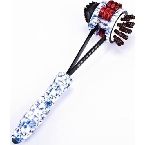 Roller massage hammer wood stick health hammer back massage stick meridiarns hammer stick Body massage device
