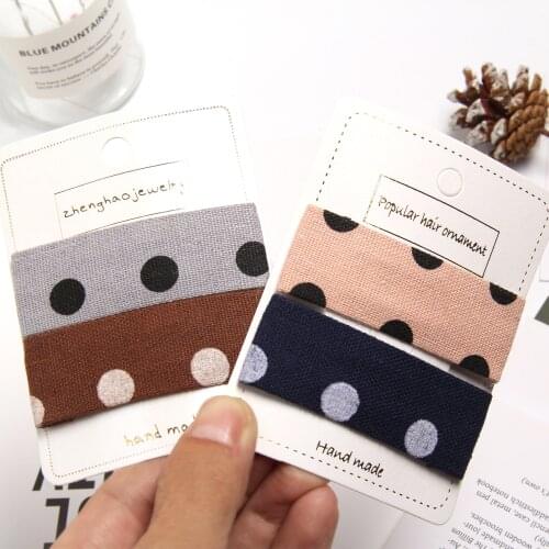 Dot Printed Square Shape Hair Clip Fashion Girl Women Simple ​BB Clip Sweet Geometric Barrette Solid Playful ​​Hair Accessories