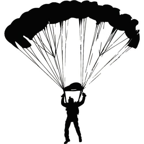 Stimulation Skydiving Extreme Sports Car Sticker Waterproof Decal Laptop Motorcycle Auto Accessories PVC,18cm*17cm