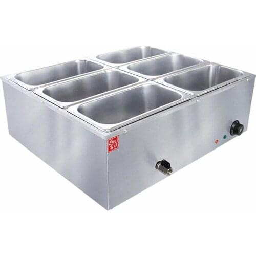Heat Preservation Soup Pot Commercial Canteen Food Electric Bain-marie Heating Furnace EH-6