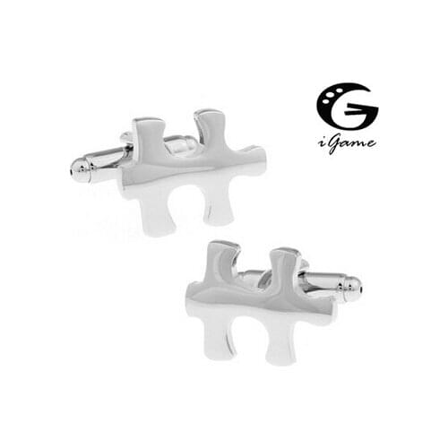 IGame Factory Price Retail Puzzle Cuff Links For Men Fashion Brass Copper Material Free Shipping
