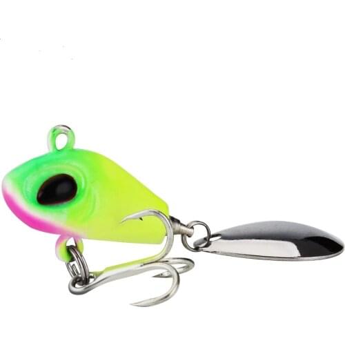 1PC Spinner Bait Fishing Hard Lure Hook 10/15g 4.5cm Salmon 5 Colors Accessories High Carbon Steel Fish Hooks