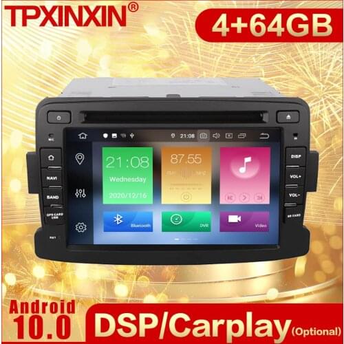 2 Din Carplay Android Radio Receiver Multimedia Stereo For RENAULT DUSTER 2012 2013 2014 2015 2016 GPS Video Recorder Head Unit