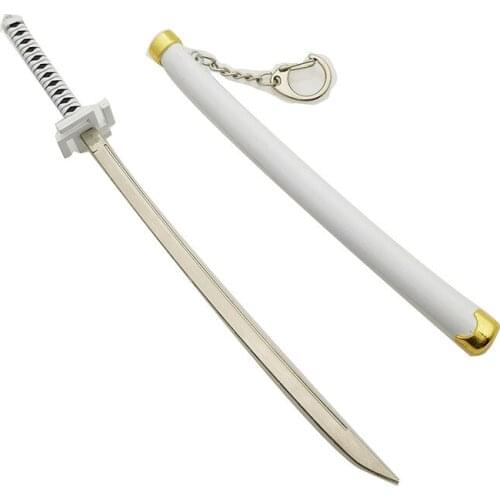 22 Cm Demon Slayer Stove Door Charcoal Jielang Knife Knife Key Chain Sword Weapon Model Keyring Ghost Out of The Blade Keychain