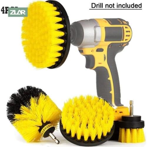3/4/6 Pcs Drill Brush Cleaner Kit Power Scrubber for Cleaning Bathroom Bathtub Cleaning Brushes Scrub Drill Car Cleaning Tools