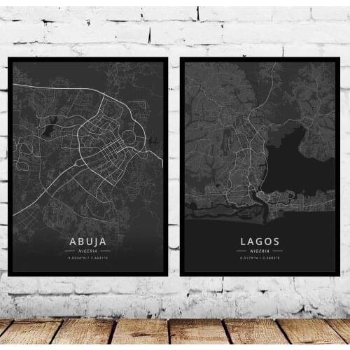 Abuja Lagos Nigeria Poster