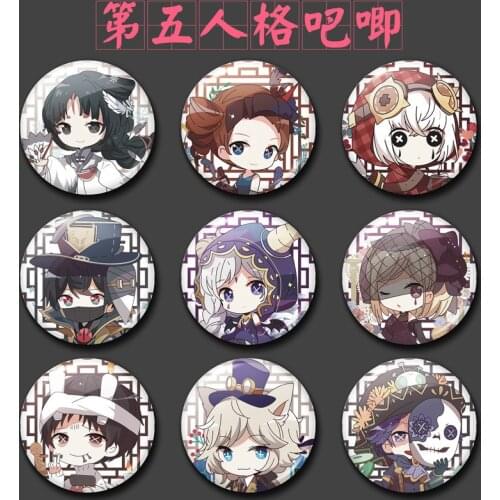 1pc 58mm Anime Identity V Emily Dale Freddy Riley Badges Brooch Acrylic Icons