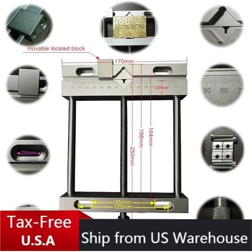 Aluminium Flat tongs Vice Milling Machine Bench Drill Vise Fixture Flat Tongs Screw Parallel-jaw QGG for CNC Engraving Machine