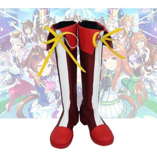 Uma Musume Pretty Derby Tokai Teio Anime Cosplay Shoes Boots Halloween Costume Accessory Prop Custom Made