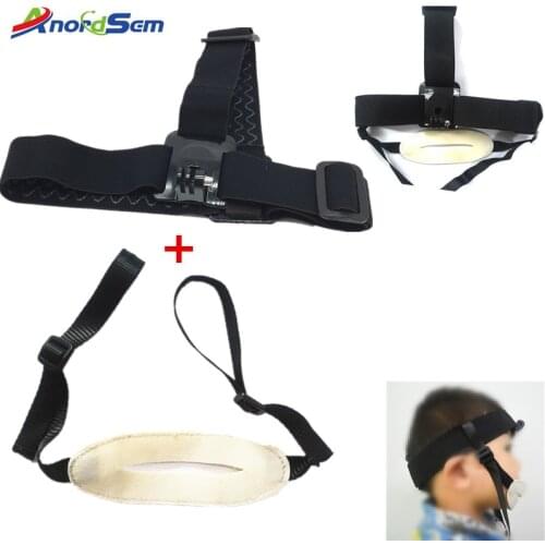 Anordsem Head Strap Mount Head Harness Mount Belt with Chin Strap for GoPro Hero9 8 7 6/5/4/3+ for SJCAM XiaomiYi Action Camera