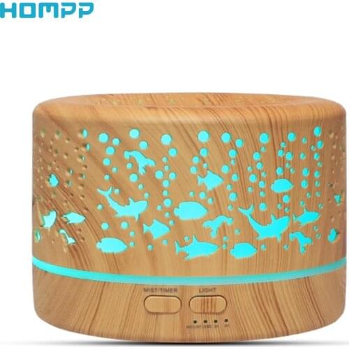 Aroma Diffuser Humidifier Hollow Essential Oil Aromatherapy Marine Bottom World Air Freshener for bedroom BPA Free Waterless Off